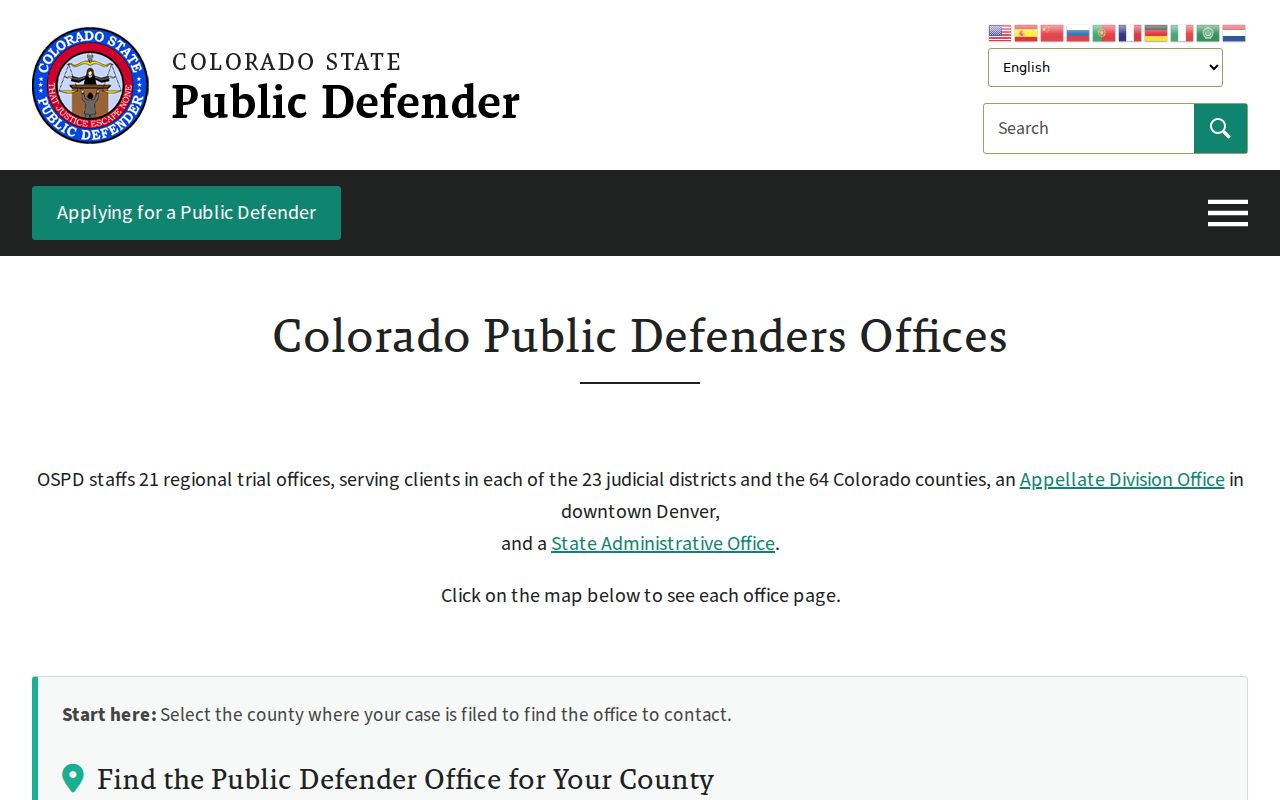Huerfano County arrest records and court charges public defender locator